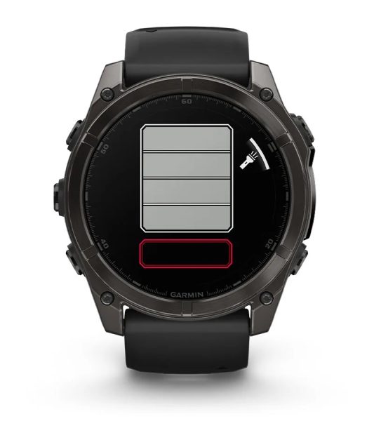 Умные часы Garmin Fenix 8, 51 мм, AMOLED, Sapphire bare Titanium, black with chestnut leather band plus graphite silicone band